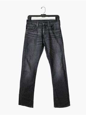 Levi's 517 Bootcut Jeans Mens 28x30 Black Stretch Denim Pants Western Grunge